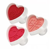 Formy do ciast - Tescoma Wykrawacze z pieczątką DELÍCIA, 3 szt., serduszka - miniaturka - grafika 1