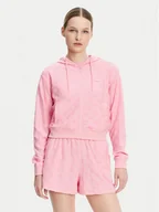 Bluzy damskie - Guess Bluza V5GQ00 KCT02 Różowy Regular Fit - miniaturka - grafika 1