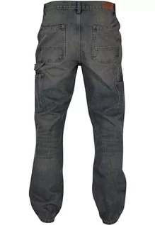 Spodenki męskie - Urban Classics Męskie spodnie jeansowe Double Knee, 2000 Washed, 34 - grafika 1