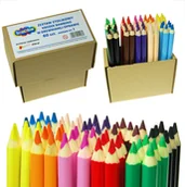 Kredki, ołówki, pastele i pisaki - Zestaw stolikowy kredek JUMBO 60 szt Bambino v1 - miniaturka - grafika 1