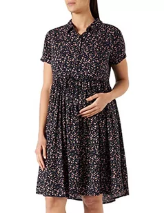Esprit Maternity Damska sukienka tkana pielęgniarska krótki rękaw nadruk na całej długości, Nocne niebo niebieskie - 485, 38 PL - Sukienki ciążowe - miniaturka - grafika 1