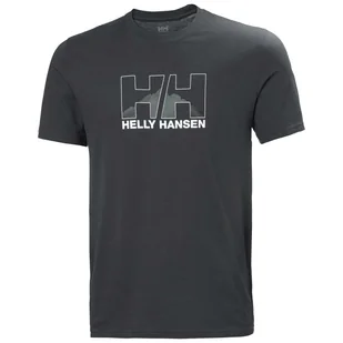 Męska Koszulka z krótkim rękawem HELLY HANSEN NORD GRAPHIC T-SHIRT 62978_981 – Czarny - Koszulki męskie - miniaturka - grafika 1