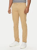 Spodnie męskie - Tommy Hilfiger Chinosy Bleecker MW0MW26619 Beżowy Slim Fit - miniaturka - grafika 1