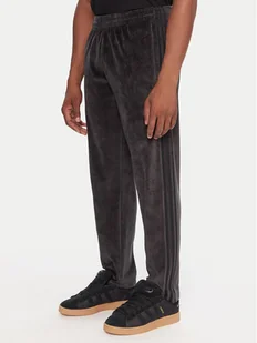 adidas Spodnie dresowe SST adicolor Velour JW8377 Czarny Regular Fit - Spodnie sportowe męskie - miniaturka - grafika 1
