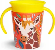 Bidony dla dzieci - Munchkin MUNCHKIN WildLove Trainer Cup, Miracle 360, 6m+, 177 ml, giraffe, 05183301 - miniaturka - grafika 1