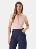 Swetry damskie - Guess Sweter W6GR09 Z0590 Pomarańczowy Regular Fit - miniaturka - grafika 1