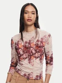 Bluzki damskie - Desigual Bluzka Tottori 24WWBW03 Różowy Regular Fit - miniaturka - grafika 1