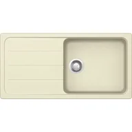 Zlewozmywaki - SCHOCK Zlewozmywak jednokomorowy z ociekaczem Formhaus D-100L Vanilla 50x100 - miniaturka - grafika 1