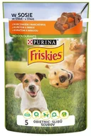 Mokra karma dla psów - Friskies Dog Adult Kurczak i marchewka w sosie saszetka 85g - miniaturka - grafika 1
