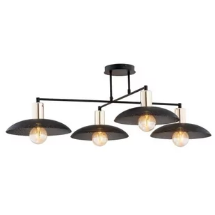 Spirit lampa sufitowa 4xE27 czarna/złota 1320/4 - Lampy sufitowe - miniaturka - grafika 1