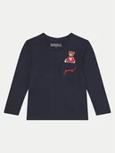 Bluzki damskie - Guess Bluzka N4BI06 I3Z14 Granatowy Regular Fit - miniaturka - grafika 1