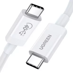 Kabel USB-C do USB-C UGREEN USB4, 40Gbps, 0.8m (biały) - Kable USB - miniaturka - grafika 1