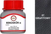 Środki do obuwia i ubrań - G10-01 GRAFITOWY RENOSKÓR FARBA DO BUTÓW WILBRA DO SKÓRY LICOWEJ LAKIER 30 - miniaturka - grafika 1
