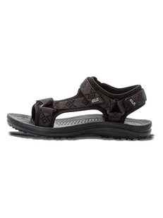 Jack Wolfskin Sandały "Wave Breaker" w kolorze czarnym - Sandały damskie - miniaturka - grafika 1