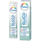 Glukometry i akcesoria dla diabetyków - Plusssz Gluco Control, smak bergamotka-trawa cytrynowa, 20 tabletek musujących - miniaturka - grafika 1