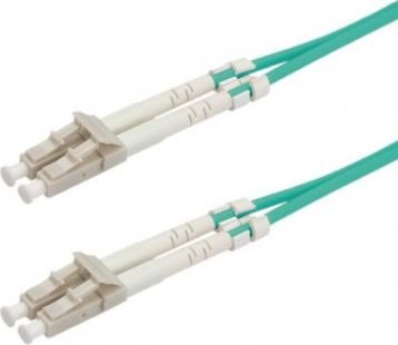 Roline ROLINE Patchcord światłowodowy 50/125um LC-LC OM3 10m Low-Loss-Connector turkusowy