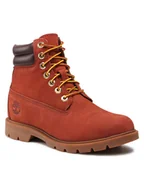 Buty zimowe męskie - Timberland Trapery 6in Wr Basic TB0A2853V17 Pomarańczowy - miniaturka - grafika 1