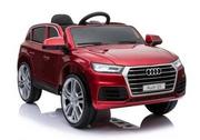 Pojazdy elektryczne dla dzieci - LEANToys   Auto Na Akumulator Audi Q5 Czerwony Lakierowany - miniaturka - grafika 1