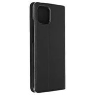 Etui i futerały do telefonów - Etui Folio Do Galaxy A03 Leather Saffiano Back Video Holder Bigben Black - miniaturka - grafika 1