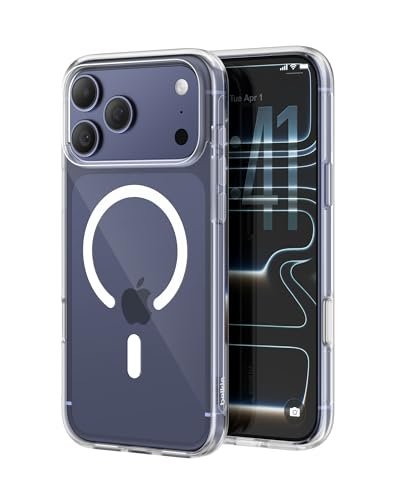 Belkin SheerForce Clear Zgodne z MagSafe Etui na Telefon iPhone 17 Pro Max, Niskoprofilowe z Powłoką Zapewniającą Odporność na Zarysowania – Magnetyczne i Odporne na Uderzenia Etui – Przezroczyste