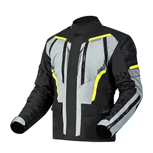 OZONE MOTO Tour III tekstylna kurtka motocyklowa Reissa, wodoodporna membrana Thermolite, wyściółka wewnętrzna, ochraniacze na łokcie i ramiona, 8 kanałów wentylacyjnych - Odzież motocyklowa - miniaturka - grafika 1