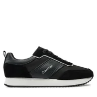 Sneakersy męskie - Sneakersy Calvin Klein Low Top Lace Up Mix HM0HM01554 Czarny - miniaturka - grafika 1