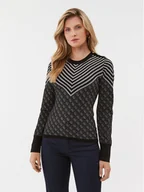 Swetry damskie - Guess Sweter W3BR26 Z3AE0 Czarny Slim Fit - miniaturka - grafika 1