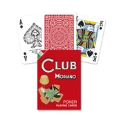 Gry karciane - Poker Club, karty do gry, czerwone Modiano - gra - miniaturka - grafika 1