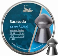 Amunicja do wiatrówek - Śrut H&N 5,51mm diabolo Baracuda Match 200szt - miniaturka - grafika 1