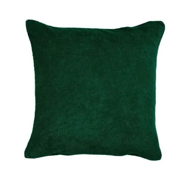 Poszewka frotte 40x40 zielona butelkowa gruba KARO