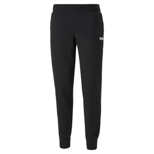 Spodnie dresowe damskie Puma ESS FL czarne 84720601-S - Dresy damskie - miniaturka - grafika 1