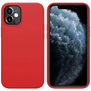 Nillkin Etui Flex Pure do Apple iPhone 12 Mini (Czerwone) - Etui i futerały do telefonów - miniaturka - grafika 1