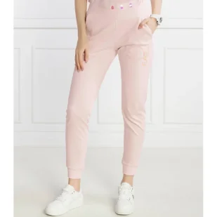EA7 Spodnie dresowe | Regular Fit - Dresy damskie - miniaturka - grafika 1