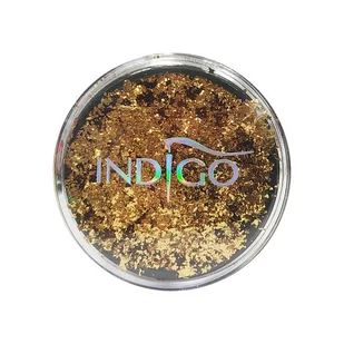 Indigo Flame Effect Eldorado złota tafla - Ozdoby do paznokci - miniaturka - grafika 1