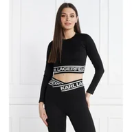 Koszulki i topy damskie - Karl Lagerfeld Top | Slim Fit - miniaturka - grafika 1