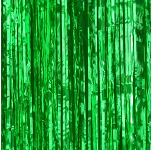 Kurtyna - zasłona na drzwi zielona - 100 x 250 cm - Sylwester - miniaturka - grafika 1