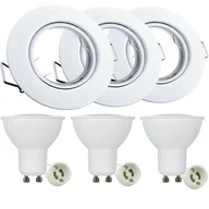 Lampy pozostałe - Polux Zestaw 3 oczek OLIN 3x3,5W LED 306210 Biały SANICO - miniaturka - grafika 1