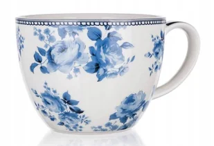 KUBEK CERAMIKA FILIŻANKA w KWIATY 2 x 450 ml banquet na prezent upominek - Filiżanki - miniaturka - grafika 1