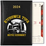 Notesy i bloczki - KALENDARZ DZIENNY TERMINARZ PLANER A5 2025 CZARNY NAJLEPSZY KIEROWCA WZORY - miniaturka - grafika 1