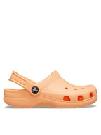 Buty dla dziewczynek - Crocs Klapki Classic Clog T 206990 Pomarańczowy - miniaturka - grafika 1