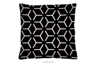 Poduszki - Poduszka nowoczesna czarnobiała HIRTI - miniaturka - grafika 1