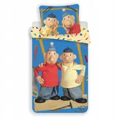 Pościel dla dzieci - Pościel Pat i Mat Blue 140x200 Bawełna Majsterkowicze - miniaturka - grafika 1