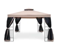 Meble ogrodowe - Fieldmann - Namiot ogrodowy 3x3 m beżowy/czarny - miniaturka - grafika 1
