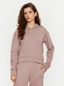 Bluzy damskie - Calvin Klein Bluza Hoodie 000QS7261E Beżowy Regular Fit - miniaturka - grafika 1