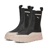 Botki damskie - Buty damskie Puma Mayze Stack Chelsea Casual czarne 38674203 - miniaturka - grafika 1