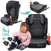 Foteliki samochodowe - FOTELIK SAMOCHODOWY MODEL MATTEO SZARO-CZARNY R129 100-150 CM ISOFIX - miniaturka - grafika 1