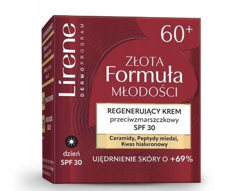 LIRENE_Złota Formuła Młodości regenerujący krem przeciwzmarszczkowy SPF30 50ml