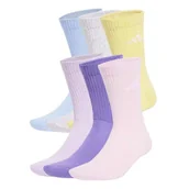 Skarpetki dla dzieci - Skarpetki dziecięce adidas Cushined Crew Violet Fusion 6 Pack M - miniaturka - grafika 1