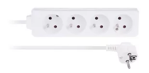 Libox Listwa zasilająca 4 gniazda biały 5m LB0082-5 - Listwy zasilające - miniaturka - grafika 1