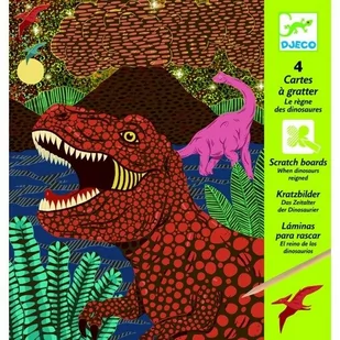 Djeco Wydrapywanka Dinozaury - Zabawki kreatywne - miniaturka - grafika 2